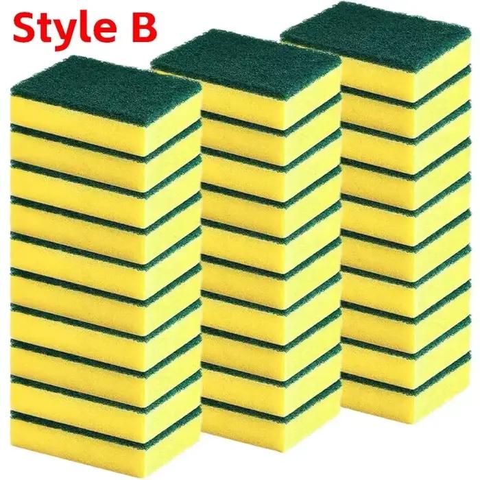 Éponge double face très absorbante, pot de nettoyage magique, brosse de nettoyage antirouille, outil