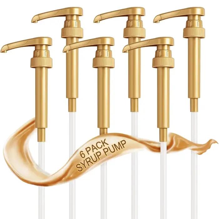 Leeseph – pompe à sirop de café, distributeur de pompe à sirop d'or pour bouteille de sirop de 750ml