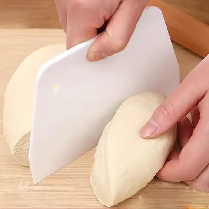 Coupe-pâte polyvalent, bol grattoir pour pâte à pain, gâteau Fondant, spatule à crème, bricolage, co