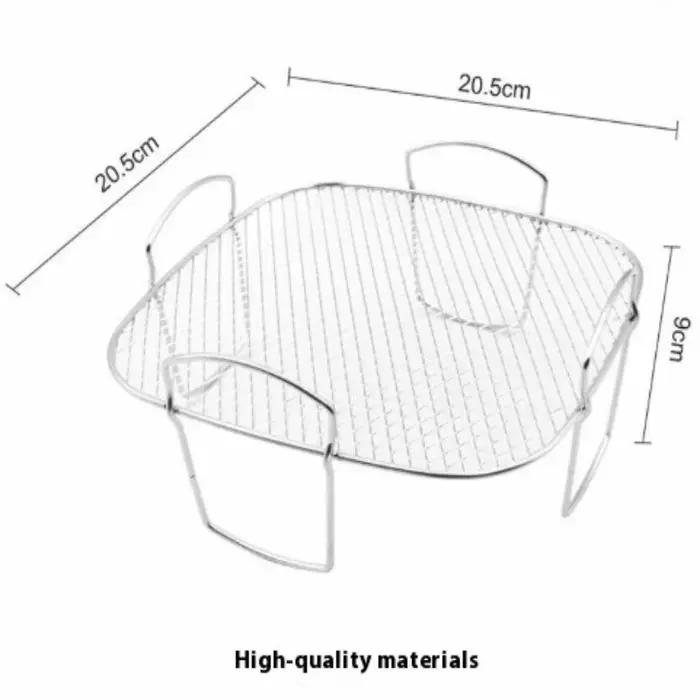 Grille de cuisson empilable en acier inoxydable pour friteuse à air et four, idéale pour la cuisson 