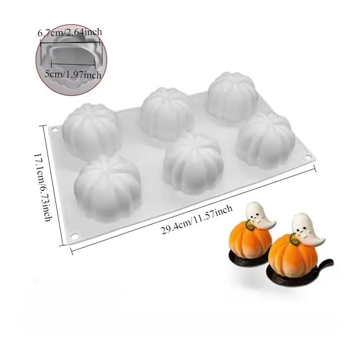 Moule à pâtisserie en Silicone 3D, Mousse de citrouille, chocolat français, Dessert, Pudding, gelée,