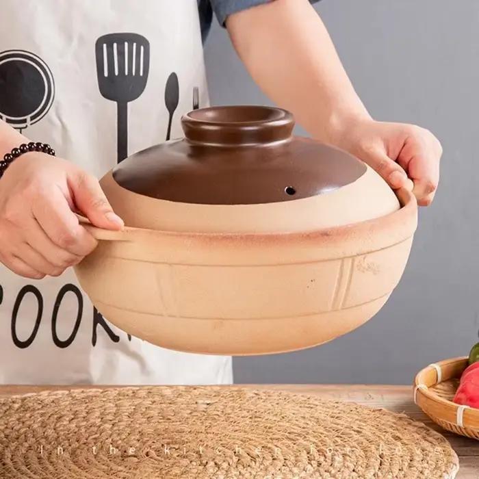 Casseroles Résistantes à la Chaleur pour Riz, Porridge, Lait, Soupe, Argile, Ragoût, Oreillettes, Po