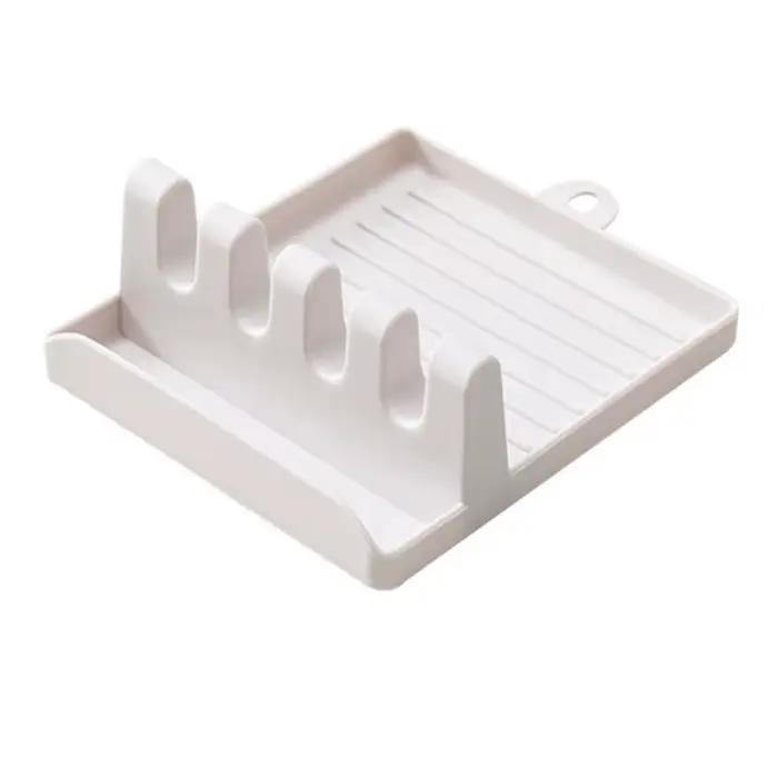 Porte-cuillères de cuisine, fourchette, spatule, étagère, organisateur, porte-baguettes en plastique