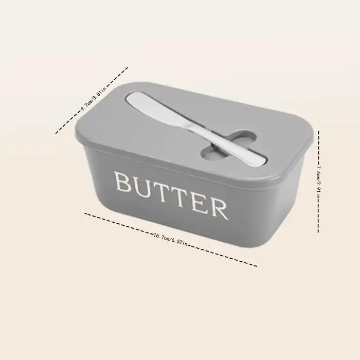 Boîte à beurre avec couvercle pour le stockage au réfrigérateur, surface facile à nettoyer, idéale p