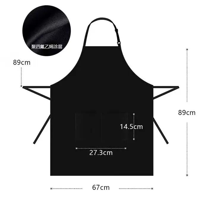 Tabliers de taille pour adultes, grande taille, imperméable, impression personnalisée, Logo brodé, S