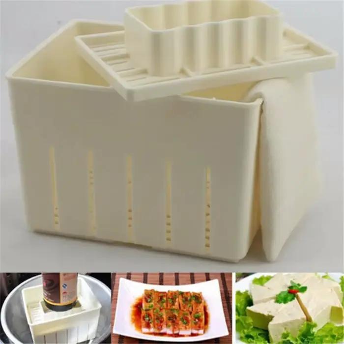 Moule à presse à Tofu en plastique, bricolage, fait maison, caillé de soja, fabrication de Tofu, ave