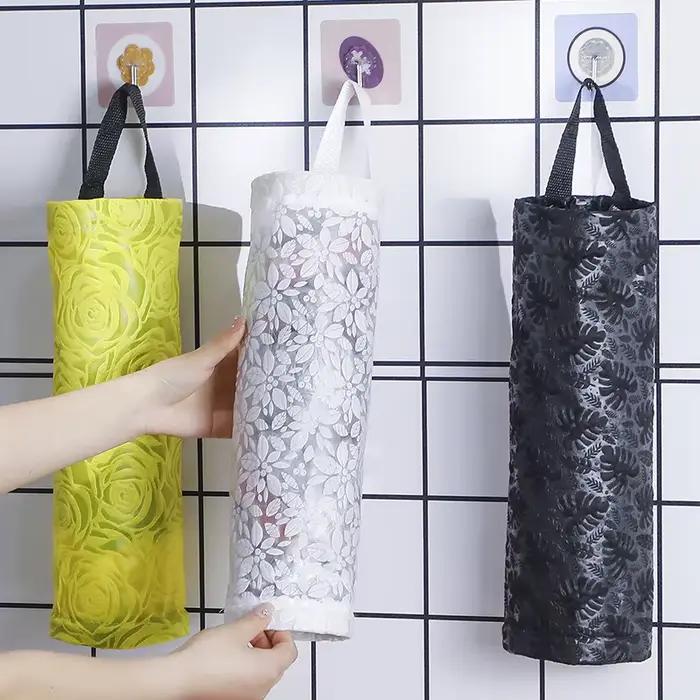 Sac poubelle suspendu, sac de rangement, distributeur de cuisine, support d'épicerie mural, organisa