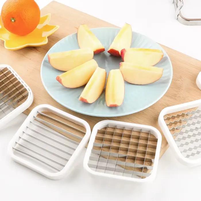 Ustensiles de cuisine multifonctionnels en acier inoxydable, coupe-légumes et fruits, trancheuse pou