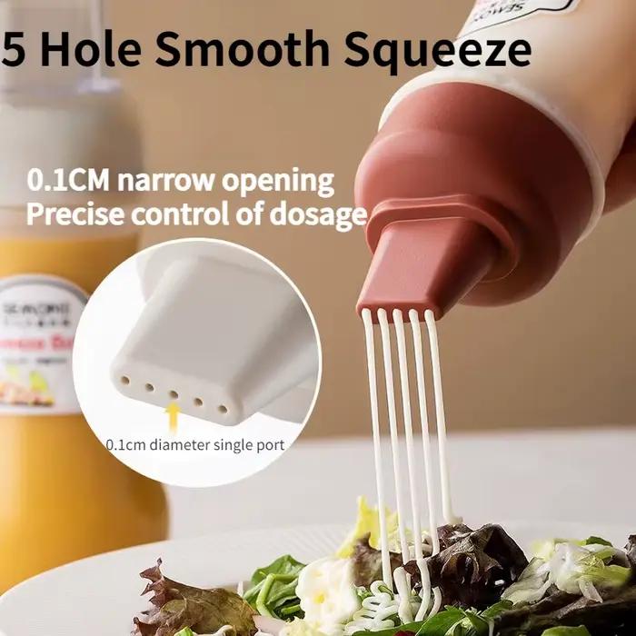 Bouteille de Sauce à presser poreuse 350ML, récipient de vinaigrette pour salade de miel et de tomat