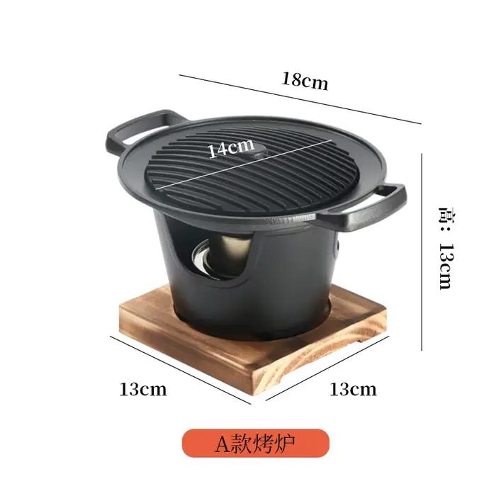 Barbecue de Style japonais pour une personne, poêle à alcool domestique, Mini poêle d'extérieur au c
