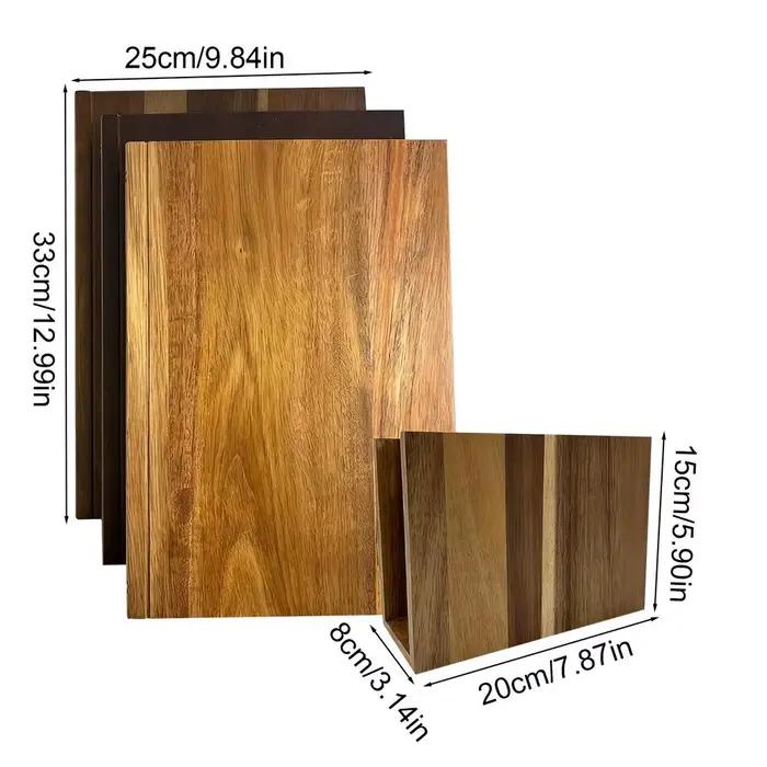 Planches à découper pour cuisine 3 pièces planches à découper épaissies en forme de livre pour la cu