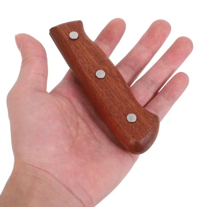 Poignées de coupe de couteau, poignée antidérapante en bois pour remplacement de couteau de cuisine 
