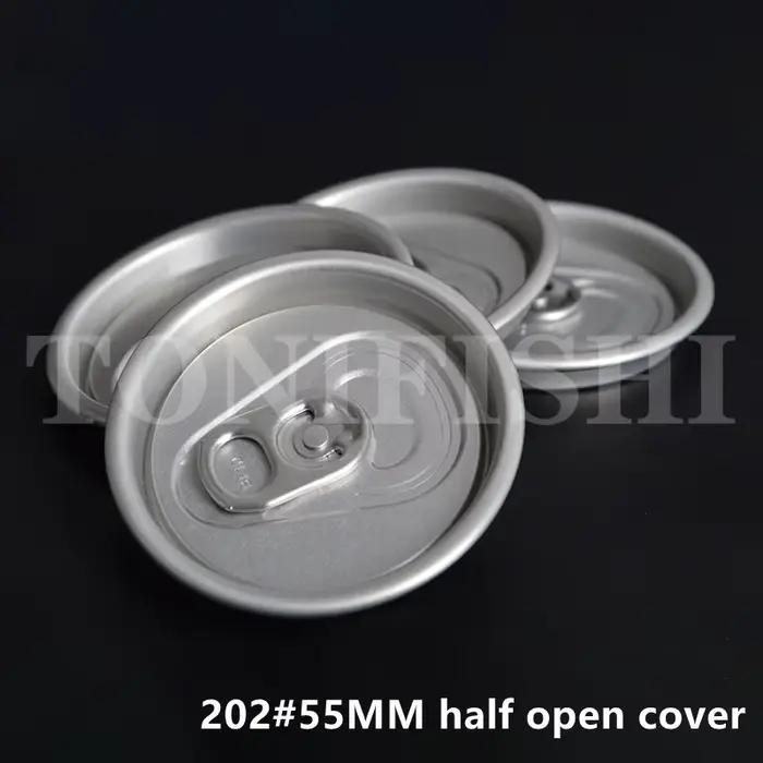 100 pièces de couvercles en aluminium pour boîtes de conserve 202 # Couvercle en aluminium pour cane