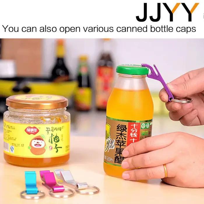 JJYY 5 pièces ouvre-bouteille de bière multifonctionnel Portable en alliage d'aluminium Mini clé pen