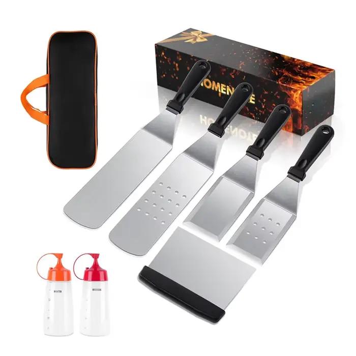 Kit d'accessoires de plaque chauffante, outils professionnels de gril à dessus plat Hibachi, outils 
