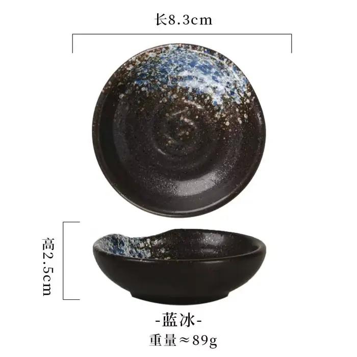 Plats d'assaisonnement en céramique de Style japonais, Mini plat créatif pour Sauce soja, assiette à