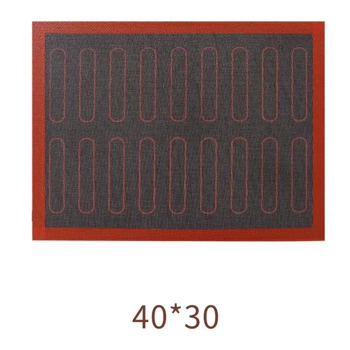Tapis de cuisson en silicone perforé de qualité alimentaire 40x30/58x38cm, 18/20 cavités, pour éclai