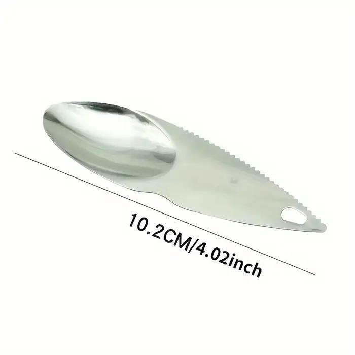 Couteau à kiwi en acier inoxydable, outil facile pour creuser, peler et dénoyaouter les fruits, cuil