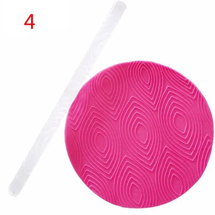 Rouleau à pâtisserie en acrylique durable et réutilisable, outil de gaufrage pour impression de gâte