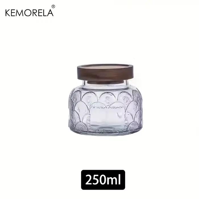 Pots scellés en verre à motifs de crabe rétro, pots de stockage de grande capacité pour Fruits secs,