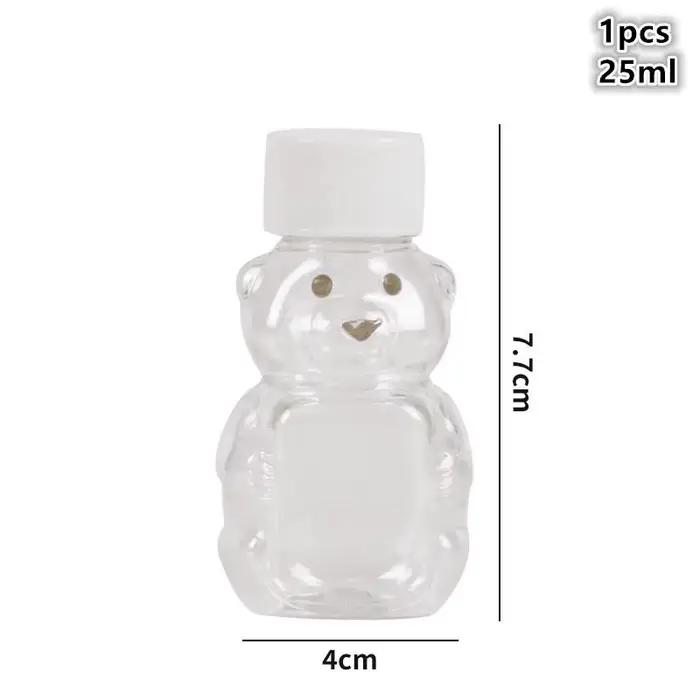Mini bouteilles de sauce en forme d'ours, petits récipients à condiments, bouteille à presser portab