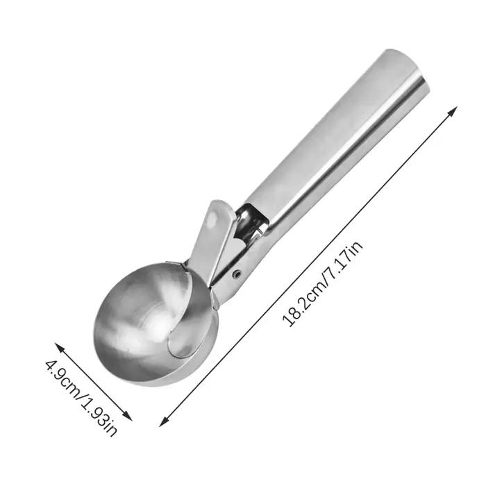 Cuillère à boules en acier inoxydable, cuillère à glace, outil à bouler les fruits et melons, gadget