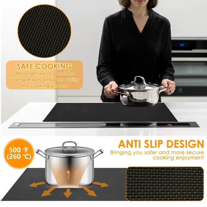 Tapis de protection translucide pour table de cuisson à Induction, couverture de table de cuisson à 