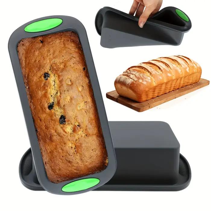 Un moule à pain rectangulaire, adapté pour la préparation de muffins, de pain, de tartes, de gâteaux