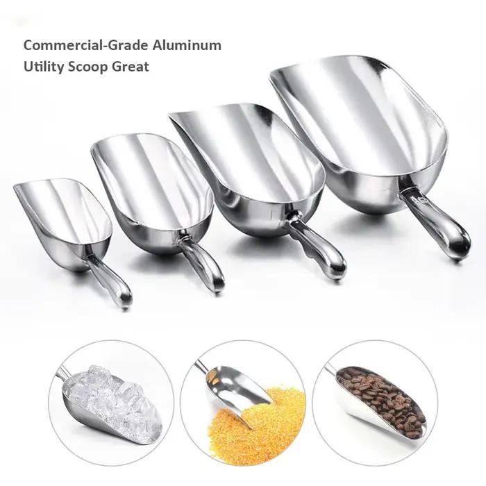 Pelle à glace multifonction en alliage d'aluminium, 1080ml, poignée ergonomique, pour aliments, outi