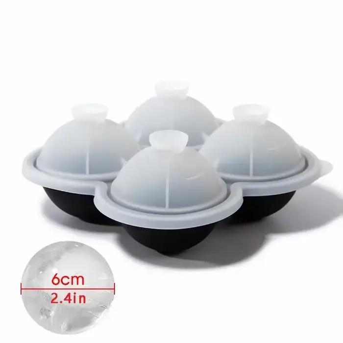 Grands plateaux à glaçons en Silicone, 1 pièce, faciles à libérer, sans fuite, parfaits pour le whis