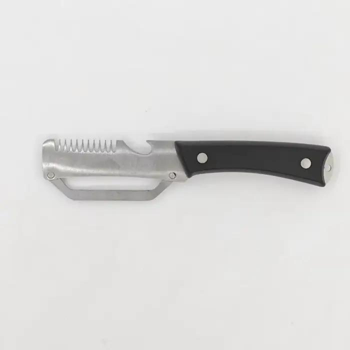 Couteau à éplucher 3 en 1 multifonction, éplucheur de légumes dentelé de qualité supérieure, ouvre-b