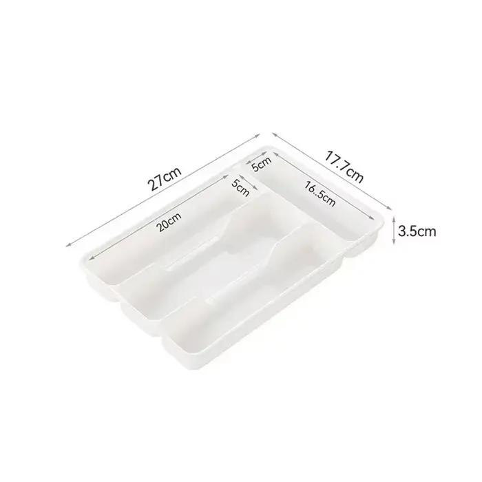 Plateau à couverts rectangulaire à 4/5 compartiments, organisateur de tiroir de cuisine pour la sépa