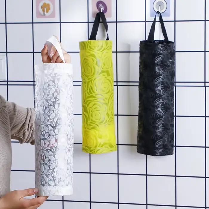 Sac poubelle suspendu, sac de rangement, distributeur de cuisine, support d'épicerie mural, organisa