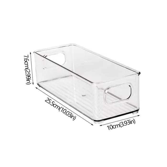 Bacs de rangement pour réfrigérateur, boîte de rangement des aliments empilable avec poignée, outil 