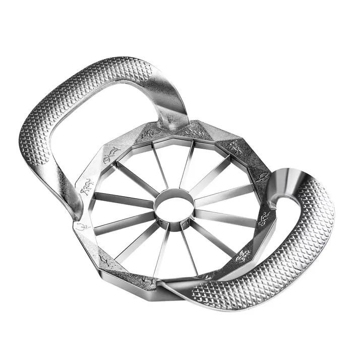Trancheuse et corer de pommes, outils de coupe de fruits robustes et tranchants à 12 lames en acier 