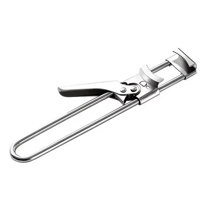 Ouvre-bouteille multifonctionnel en acier inoxydable, ouvre-bocal réglable, outil de cuisine pour co