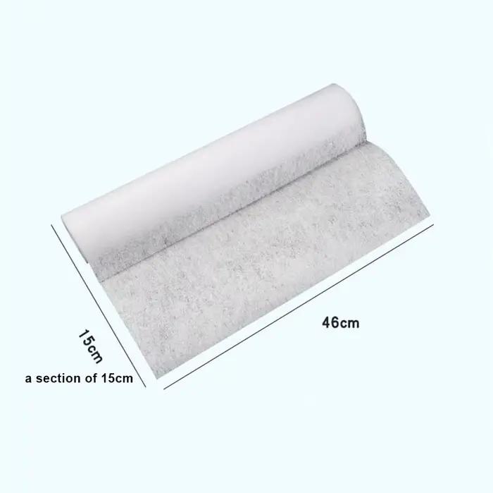 Papier filtre pour hotte de cuisine jetable, 46cm x 5/10M, Non tissé, résistant à l'huile, en coton,