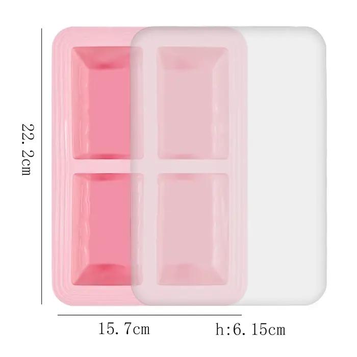 Bac à soupe réutilisable en silicone, moule de 125 ml et 250 ml, bac à glaçons antiadhésif pour sauc