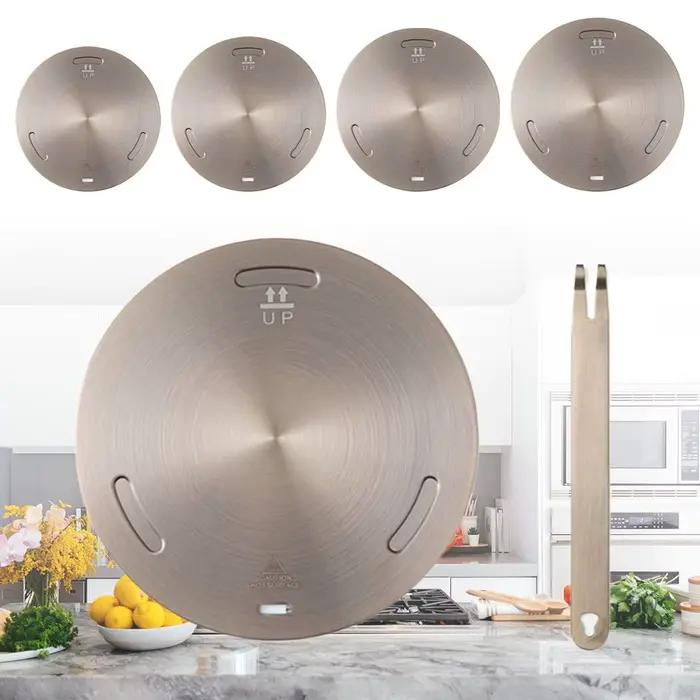 Plaque de Conduction de chaleur pour cuisinière à Induction de cuisine, diffuseur de chaleur en acie