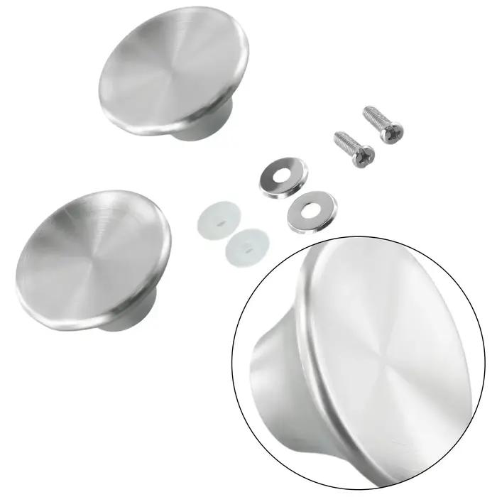 Boutons de couvercle de Pot en acier inoxydable, 2 pièces, poignée de couvercle de Pot, matériel de 
