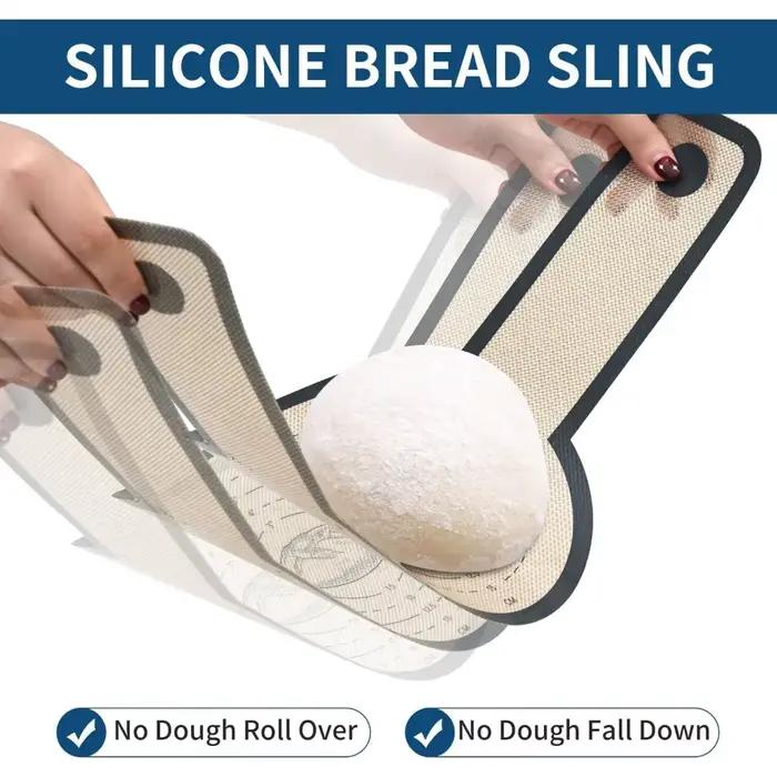 Élingue à pain en Silicone réutilisable pour tapis de cuisson de four hollandais, doublures antiadhé