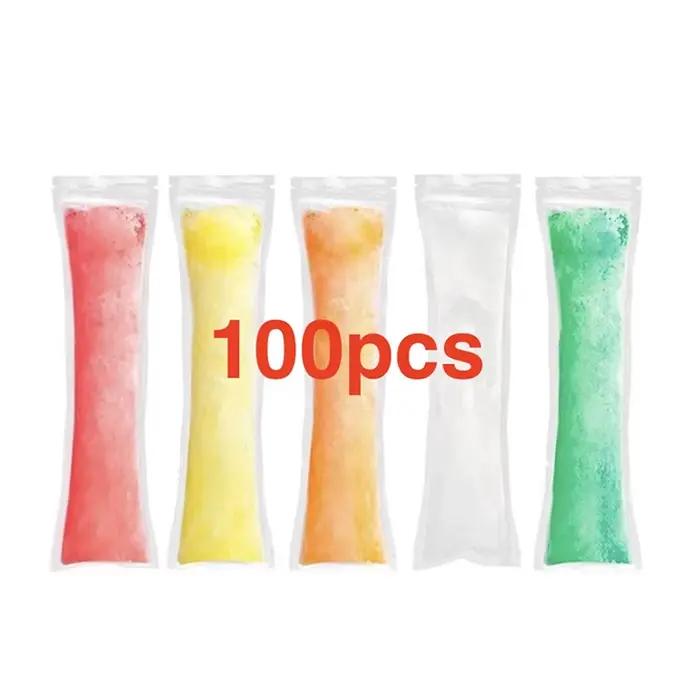 100 sacs de congélation jetables pour bâtonnets glacés DIY, moules pour crèmes glacées maison, activ
