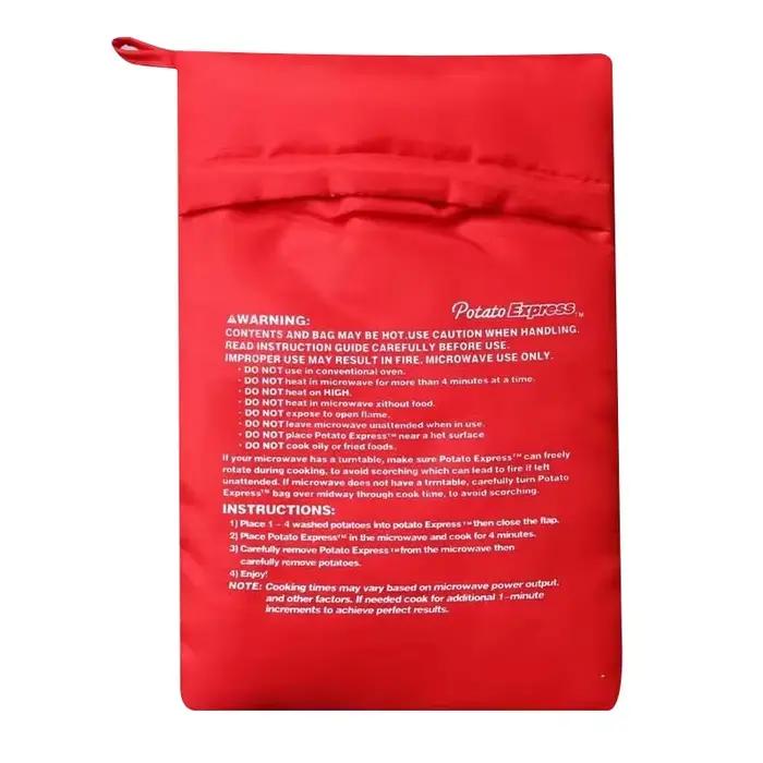 Sac de pommes de terre au micro-ondes réutilisable Express sac de cuiseur de pommes de terre au four