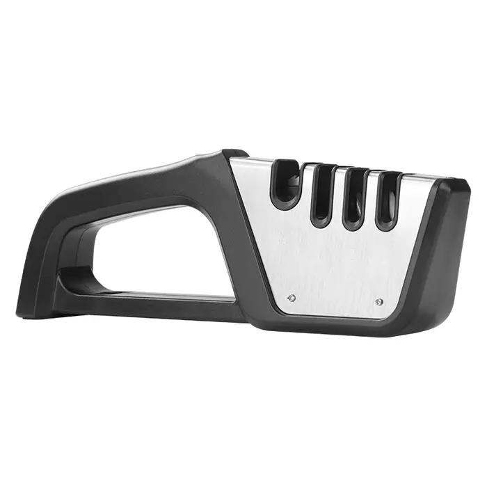 Aiguiseur de couteaux rapide 4-en-1, outil d'affûtage manuel professionnel pour la cuisine, pour cis