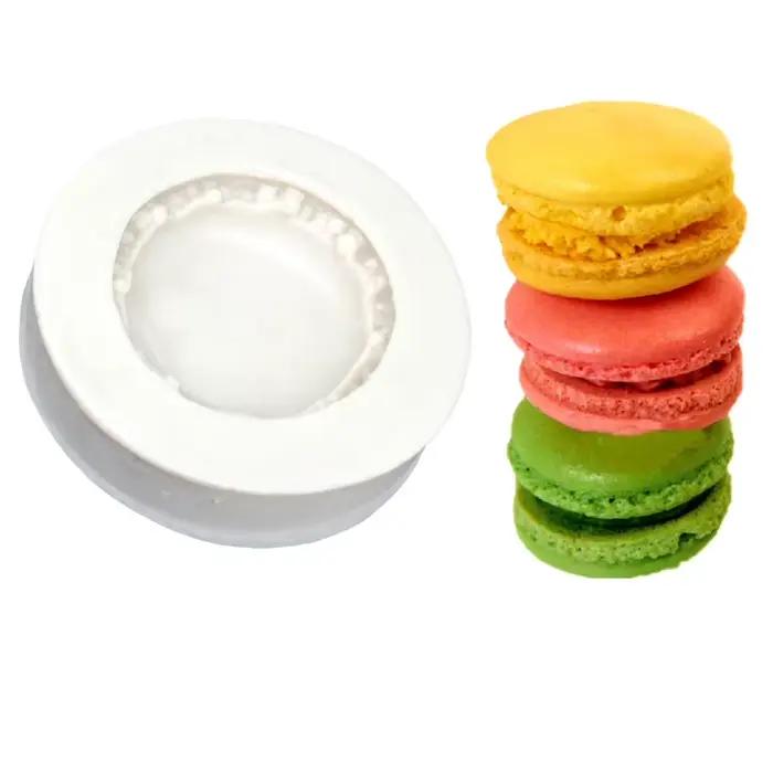 Outils de décoration de gâteaux en forme de macarons, moules à pâtisserie en silicone 100% alimentai