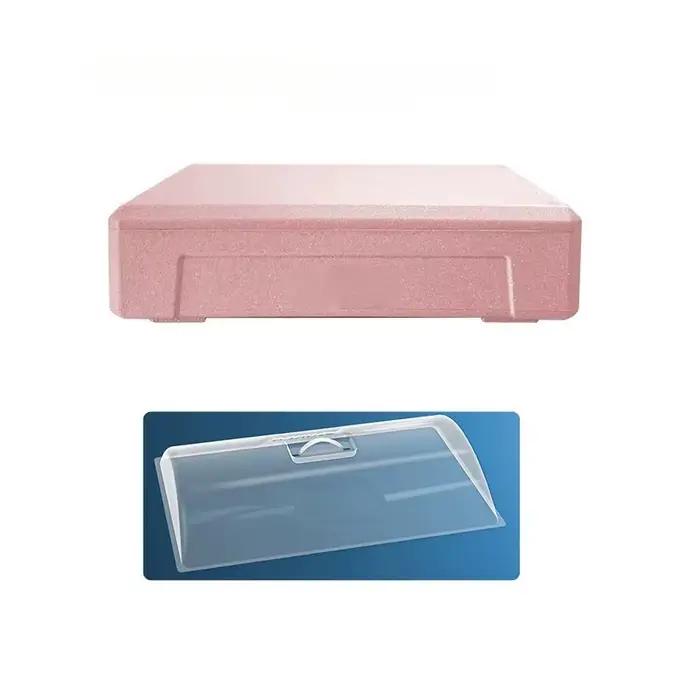 Boîte isotherme portable en mousse : conception de couverture transparente, également pour le stocka