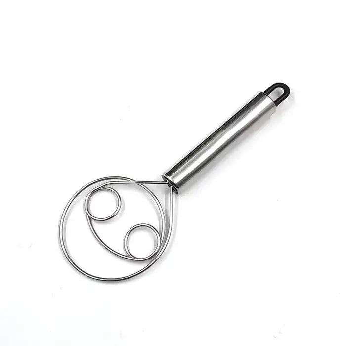 Fouet à pain et pâte danoise, poignée en acier inoxydable, outils de cuisine, pâtisserie, mélangeur 