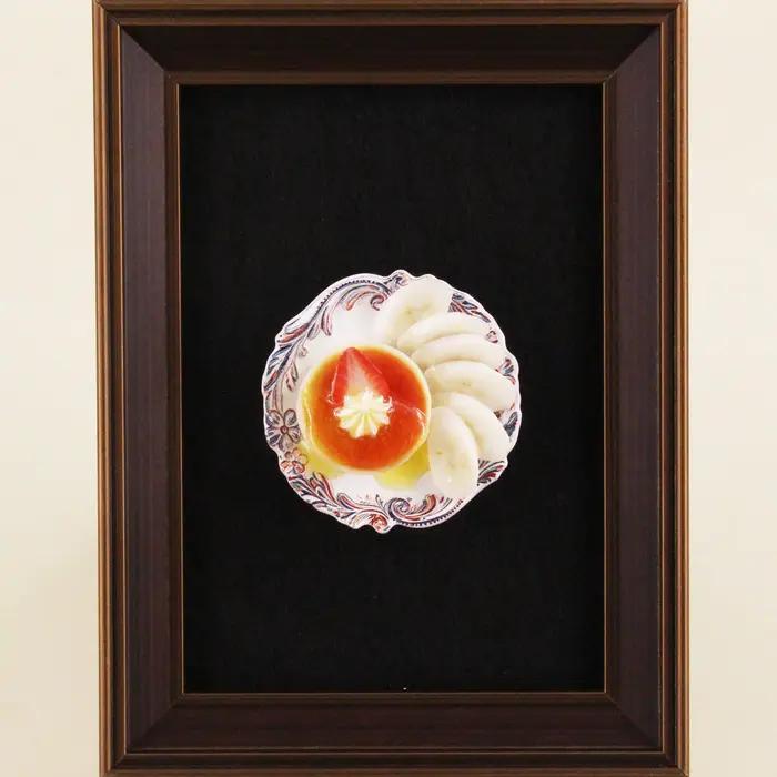 Aimant de réfrigérateur créatif et réaliste en forme de crêpe, modèle miniature hautement réaliste a