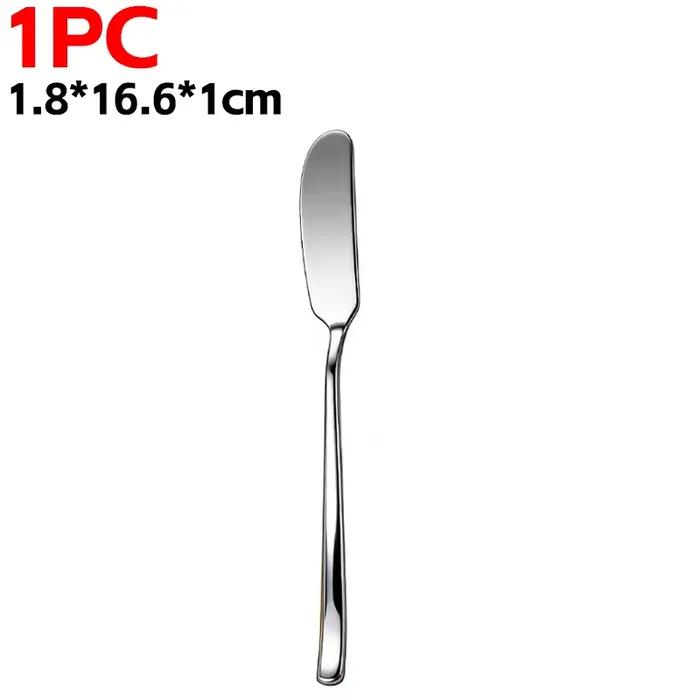 12/1x Spatule à beurre et à fromage en acier inoxydable, cuillère à crème, couteau à confiture, à pa