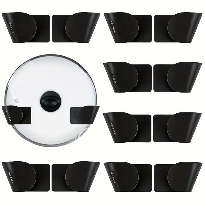 Support mural pour couvercle de casserole, 1/3/6 paires, pour rangement de cuisine T1